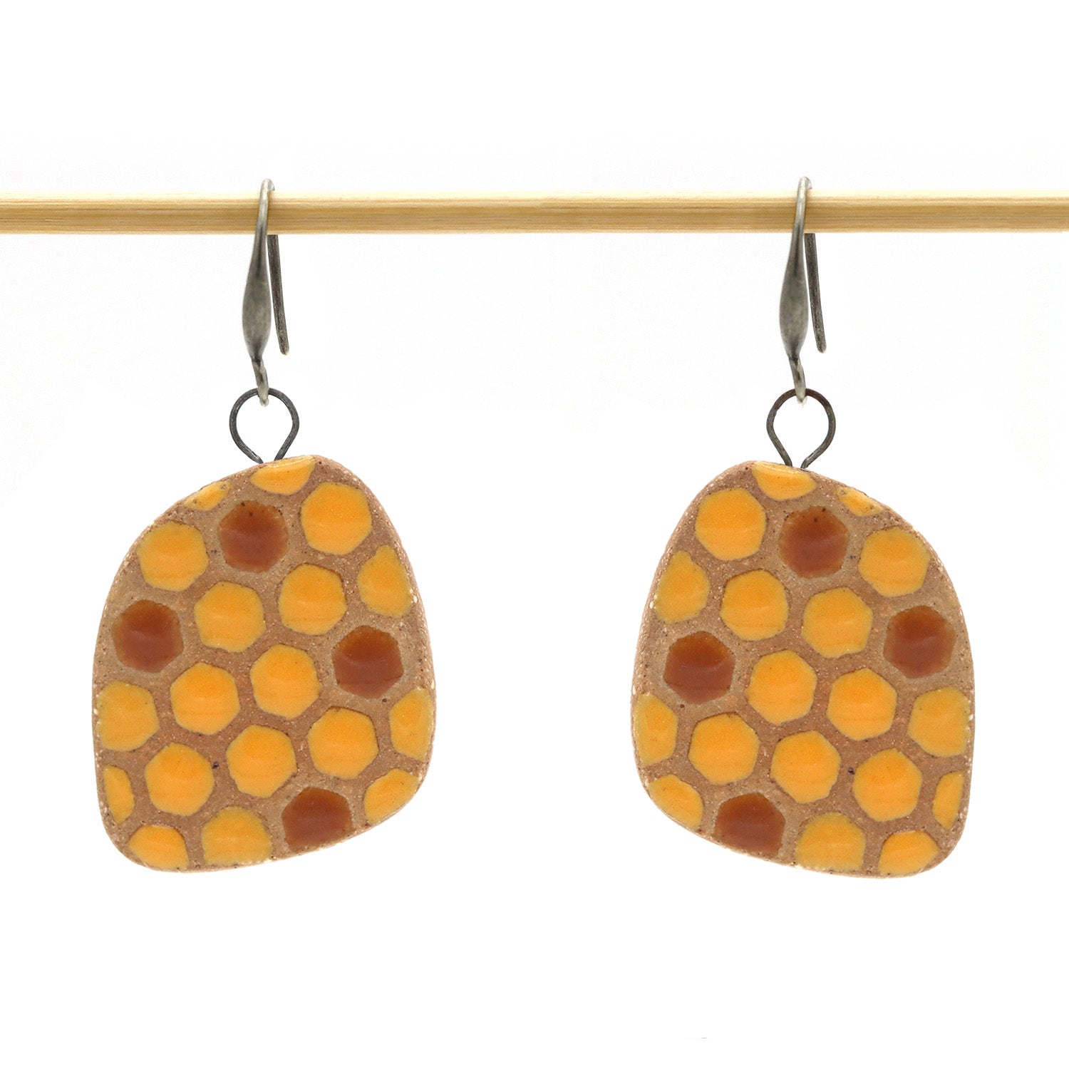 Oorbellen Beehive Amber