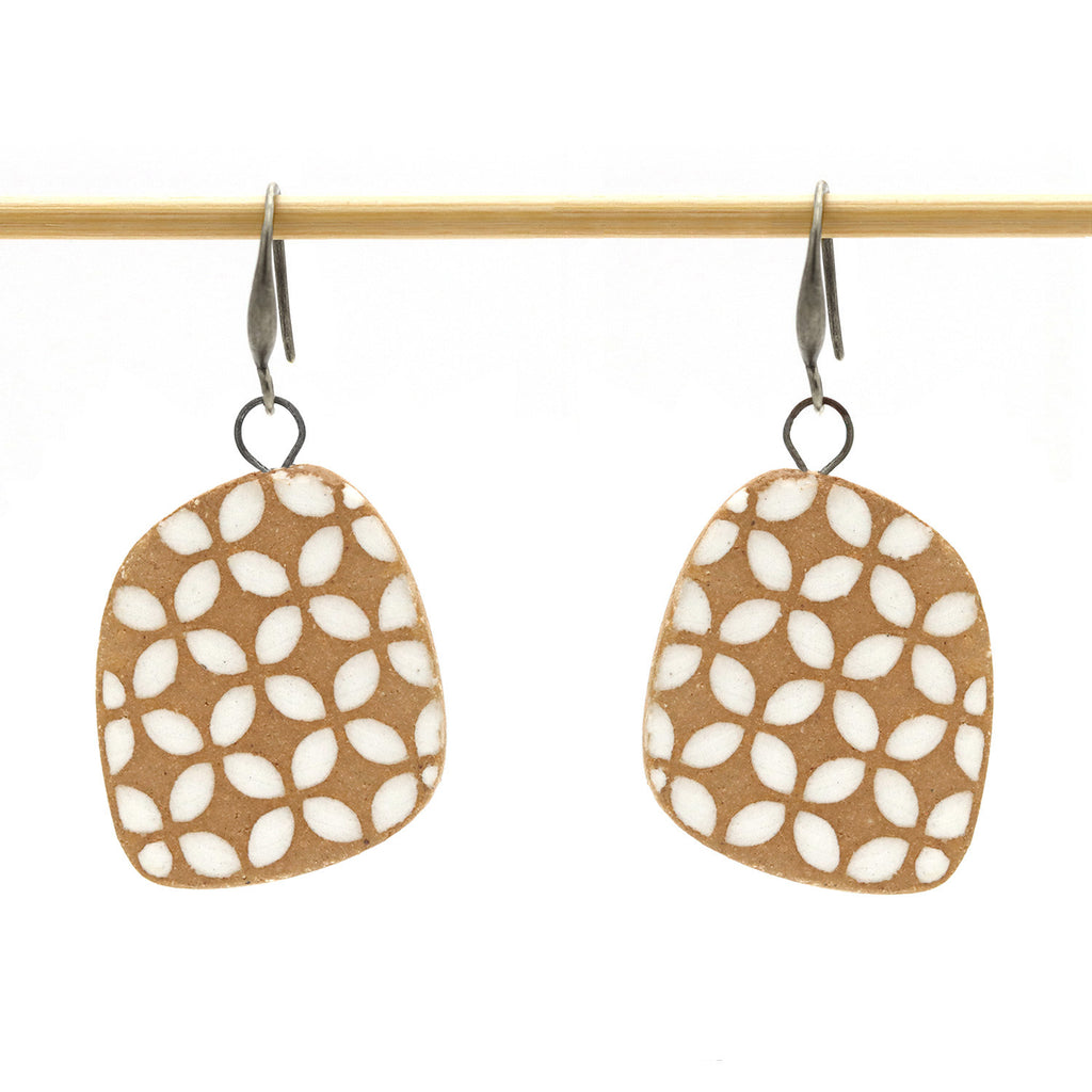 Oorbellen Mono White Kaleidoscope