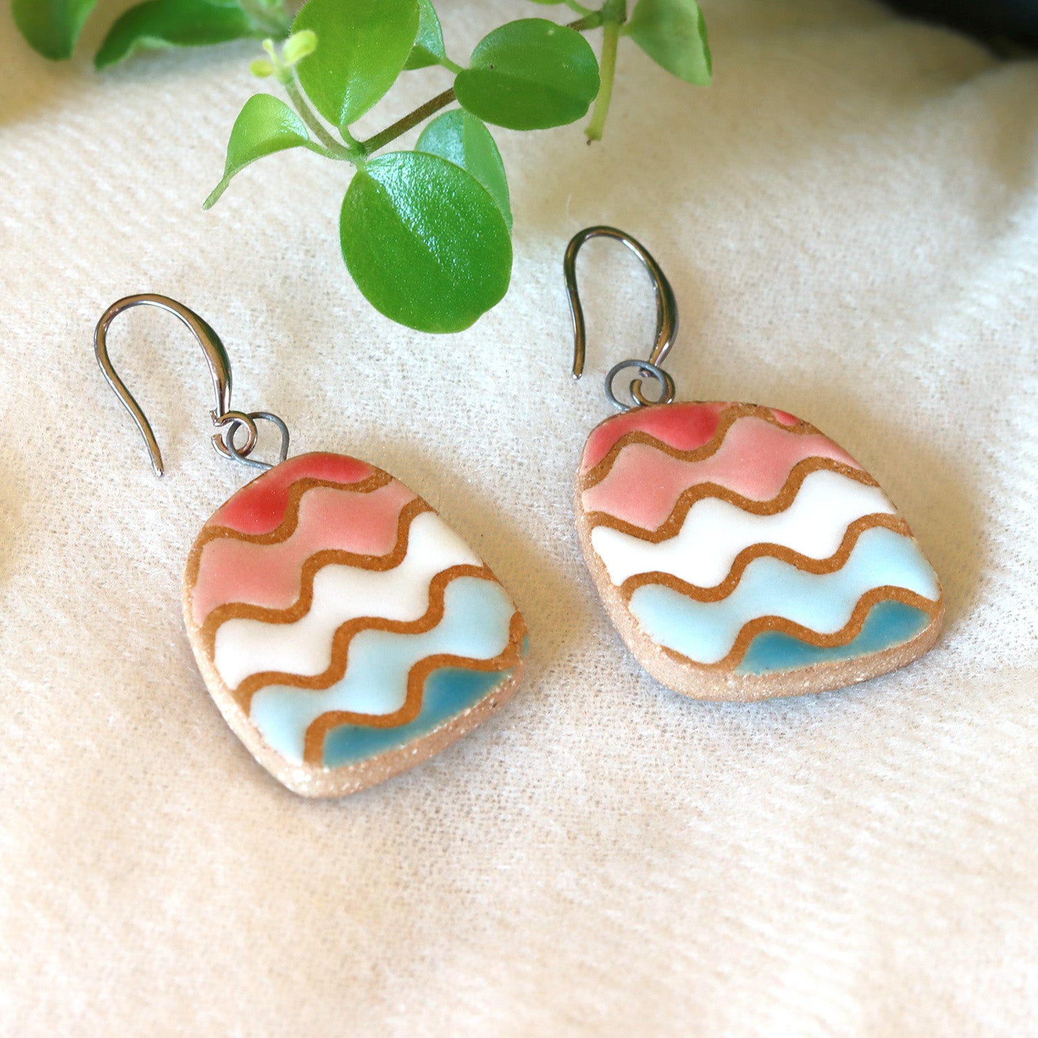 Oorbellen Waves Blush