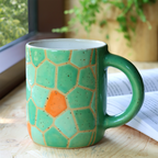 Mug Mosaic Green & Orange