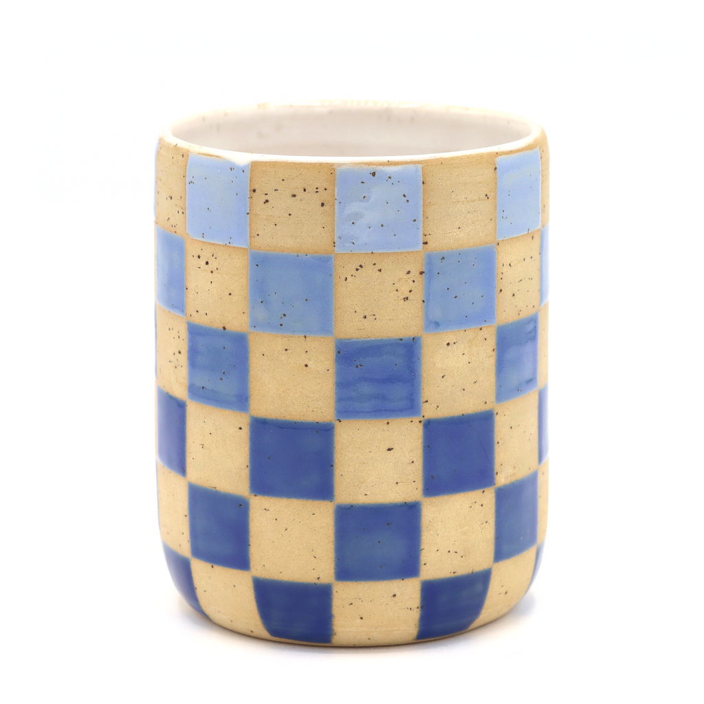 Mug Checkers Blue