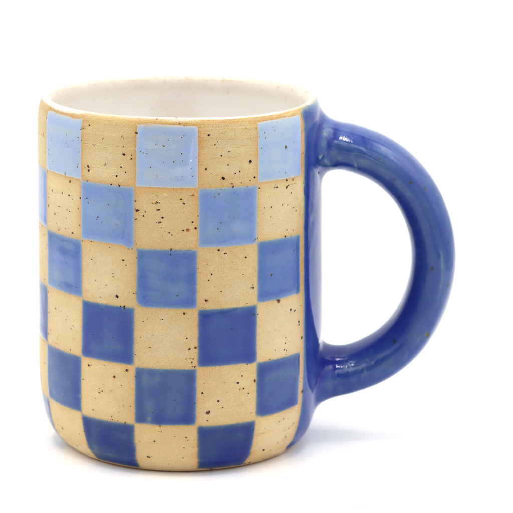 Mug Checkers Blue