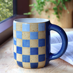 Mug Checkers Blue