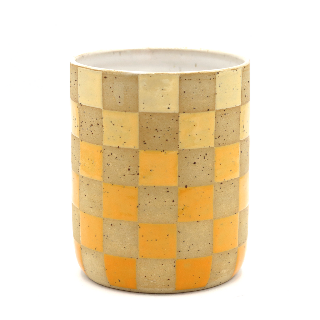 Mug Checkers Yellow