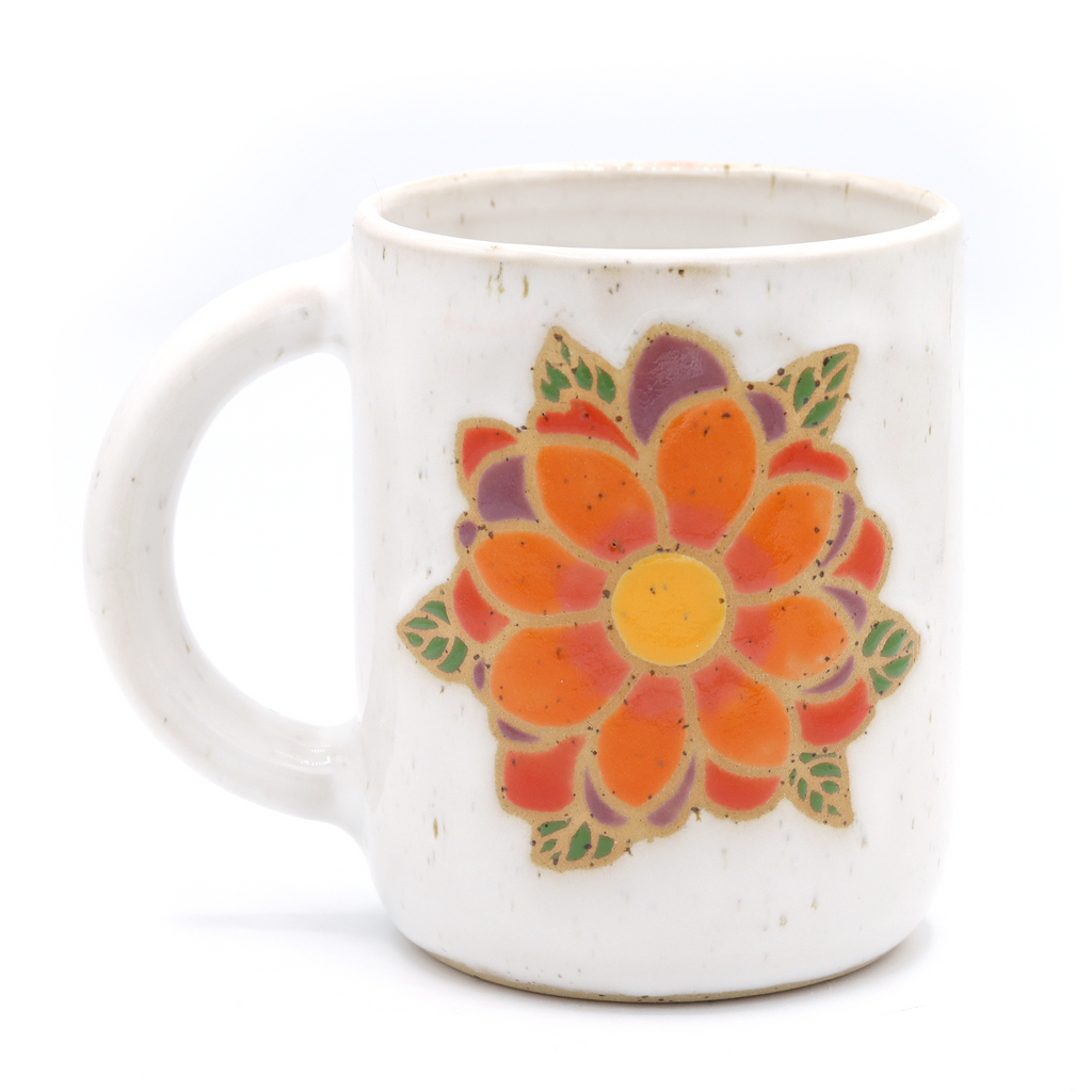 Mug Flower Orange
