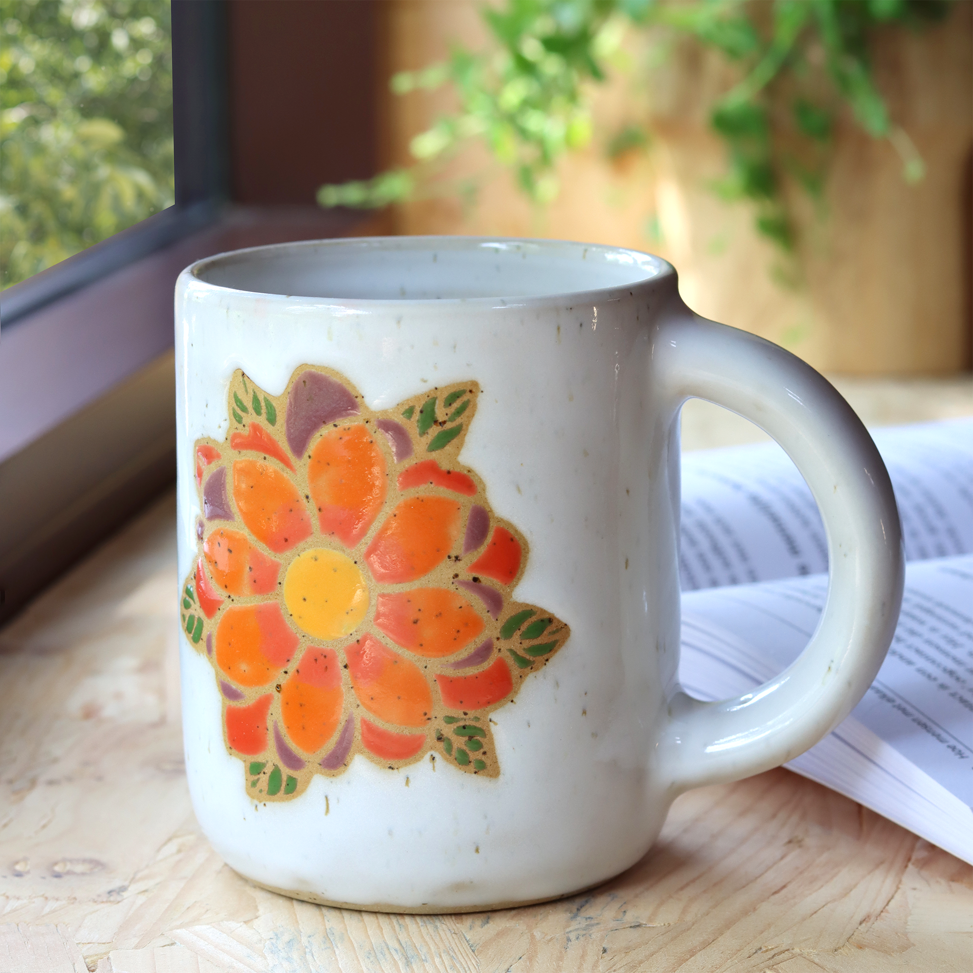 Mug Flower Orange