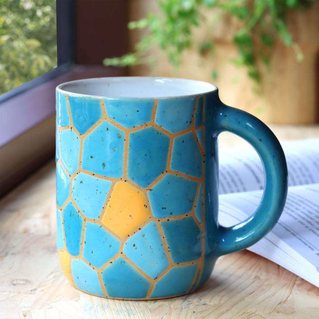 Mok Mosaic Blue Yellow