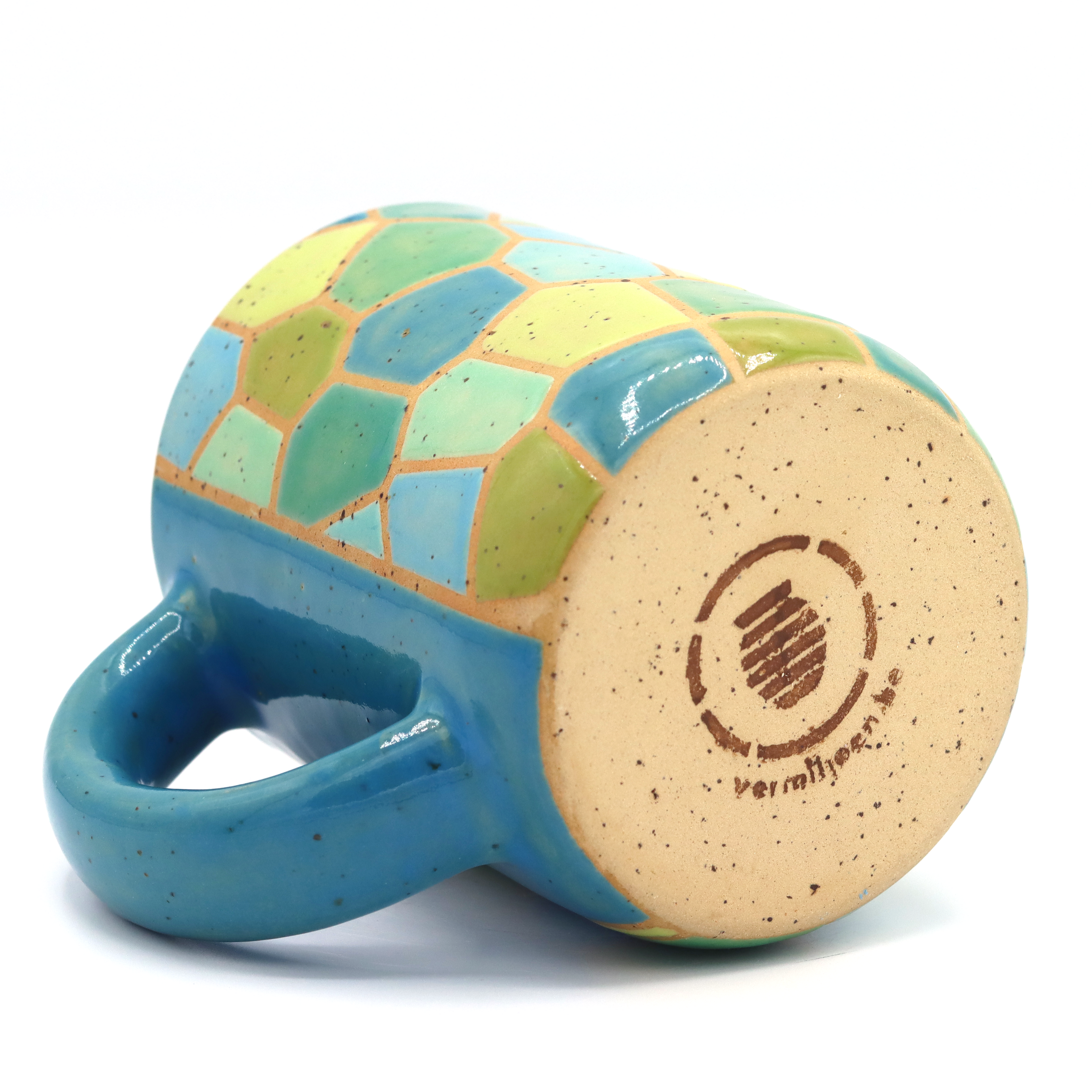 Mok Mosaic Blauw Groen