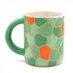 Mug Mosaic Green & Orange