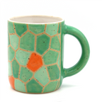 Mug Mosaic Green & Orange