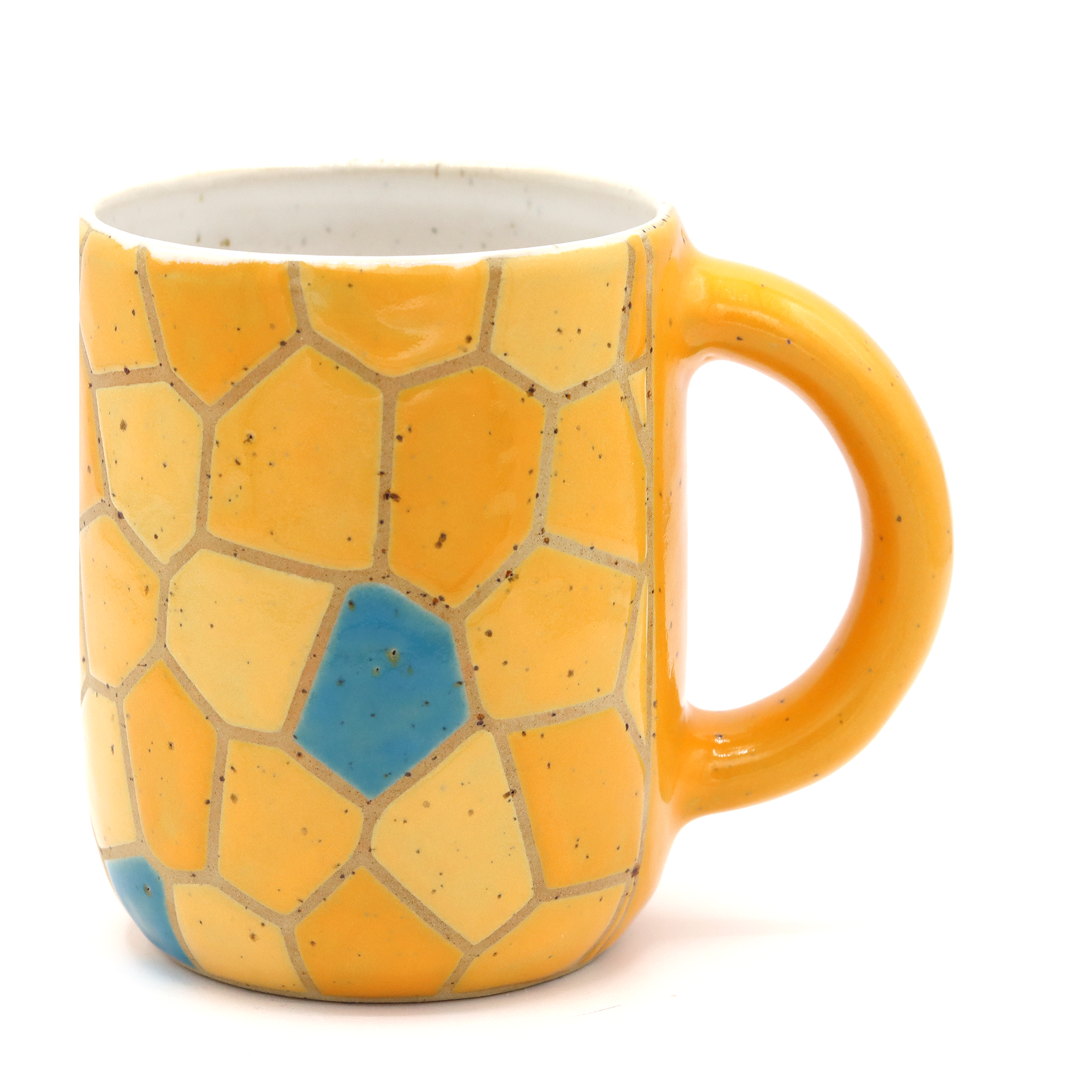 Mug Mosaic Yellow & Blue