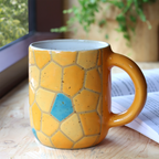 Mug Mosaic Yellow & Blue